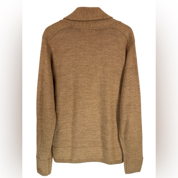 Northern Isles Premium Alpaca & Wool Blend Cardigan Sweater Camel Size M - Picture 2 of 7